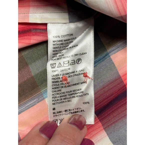 EUC Men's Tommy Bahama Green Plaid Button Down Island Modern Fit Shirt Size XXL - Picture 7 of 7